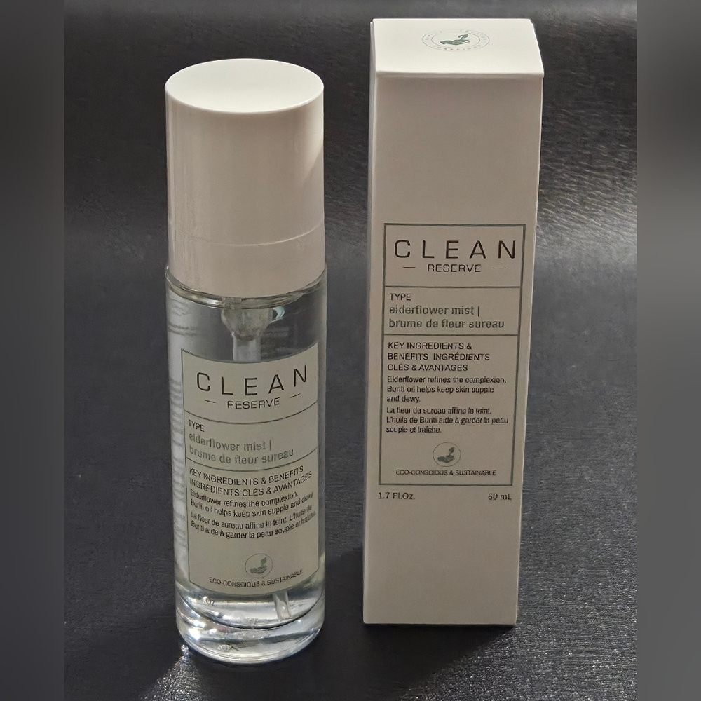 🎁Clean Reserve Elderflower Mist- Toner, Hydrating Mist and Setting Spray
